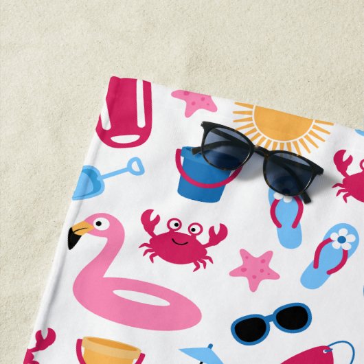 Serviette De Plage Sur la plage (En situation)