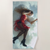 Serviette De Plage Sur le nuage 7 (Devant)