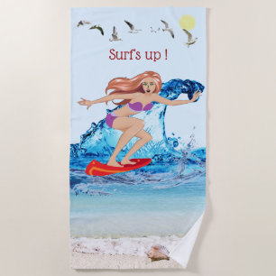 Serviette De Plage Surf !