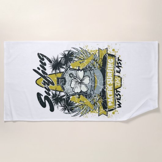 Serviette De Plage Surf (Devant)