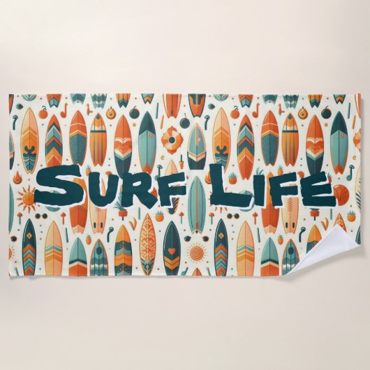 Serviette De Plage Surf (Devant)