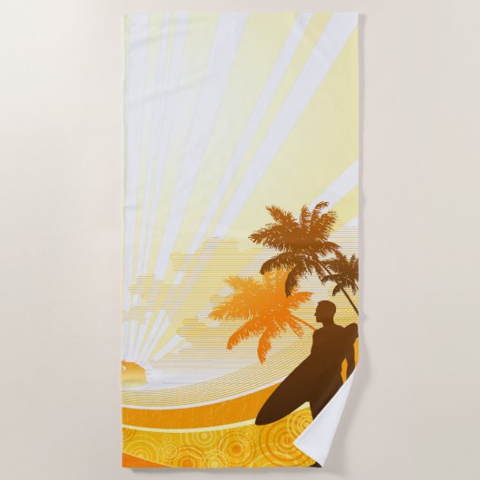 Serviette De Plage Surf 7 Beach Towel (Devant)