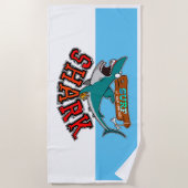 Serviette De Plage Surf avec requin (Devant)