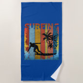SERVIETTE DE PLAGE SURF BEACH SURFER (Devant)