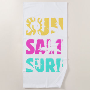 Serviette De Plage Surf de sel solaire - Vibes d'été