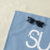 Serviette De Plage Surf en haut (En situation)