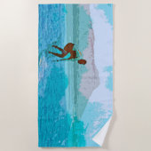 Serviette De Plage surf hawaï (Devant)