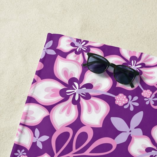 Serviette De Plage Surf JUNGLE (COMBO PURPLE) (En situation)