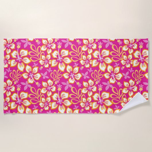Serviette De Plage Surf JUNGLE (COMBO ROSE) (Devant)