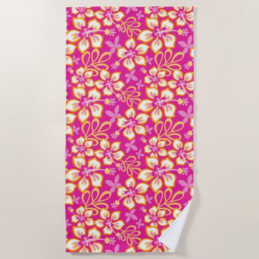 Serviette De Plage Surf JUNGLE (COMBO ROSE) (Devant)