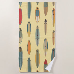 Serviette De Plage Surf Life Impression de planche de surf côtière