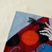 serviette de plage surf ou die (En situation)