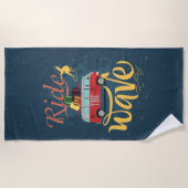 Serviette De Plage Surf Ride the Wave Beach Towel (Devant)