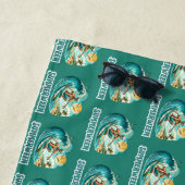 Serviette De Plage Surf Skeleton Summerween Beach Vibes (En situation)