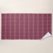 Serviette De Plage Surface inclinée rose (Devant)