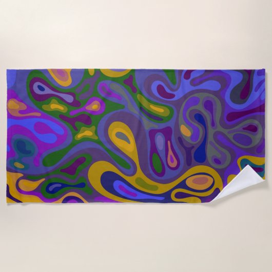 Serviette De Plage Surface liquide 11 (Devant)