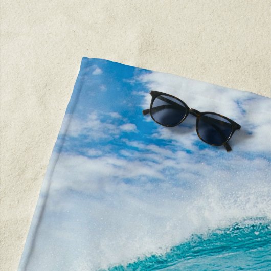 Serviette De Plage Surfer (En situation)