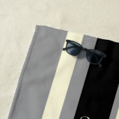 Serviette De Plage Surfeur hawaïen de Waimea Strifboard - Grey (En situation)