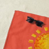 Serviette De Plage Surfing Retro Beach Towel (En situation)