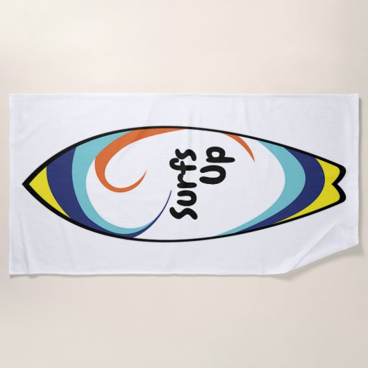 Serviette De Plage Surfs vers le haut (Devant)