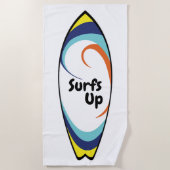 Serviette De Plage Surfs vers le haut (Devant)