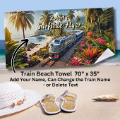 Serviette De Plage Surfside Flyer Diesel Train à la plage