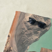 Serviette De Plage Surreal Portrait with Architectural Landscape (En situation)