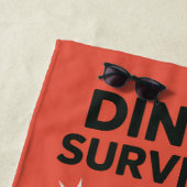 Serviette De Plage Survivant de Pickleball Dinkin' ! ! ! Équipe Resor (En situation)