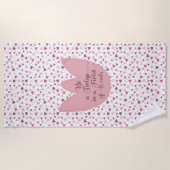 Serviette De Plage Sweet Simple Tulip Motif rose - Toutes les directi (Devant)