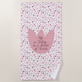 Serviette De Plage Sweet Simple Tulip Motif rose - Toutes les directi (Devant)