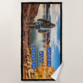 Serviette de plage « Swimmin With Sasquatch » (Devant)