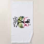 Serviette De Plage Swing for the Cure Golf Breast Cancer (Devant)