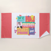 Serviette De Plage SYLVESTER™ & TWEETY™| Nous combattons Avec Fierté (Devant)