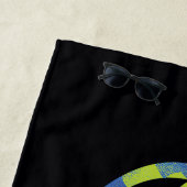 Serviette De Plage Symbole Batman Électrique (En situation)