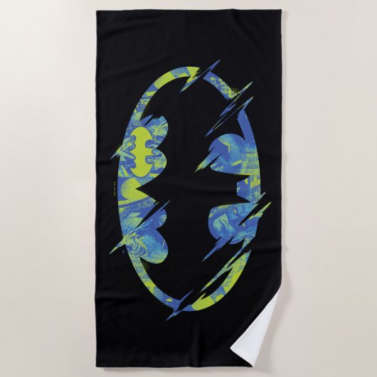 Serviette De Plage Symbole Batman Électrique (Devant)