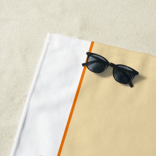 Serviette De Plage Symbole Camaro Garage personnalisé (En situation)