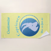 Serviette De Plage Symbole Capricorne Thunder_Cove (Devant)
