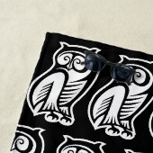 Serviette De Plage Symbole de hibou blanc (En situation)