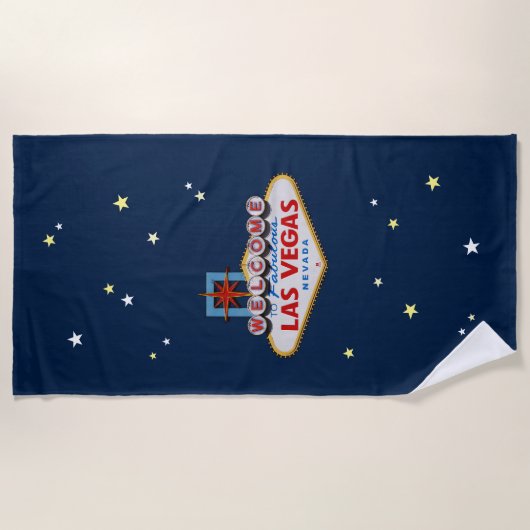 Serviette De Plage SYMBOLE DE Las Vegas (Devant)
