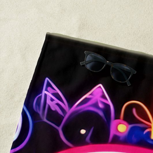 Serviette De Plage Symbole de paix arc-en-ciel Art (En situation)