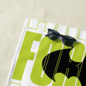 Serviette De Plage Symbole de typographie de Batman (En situation)