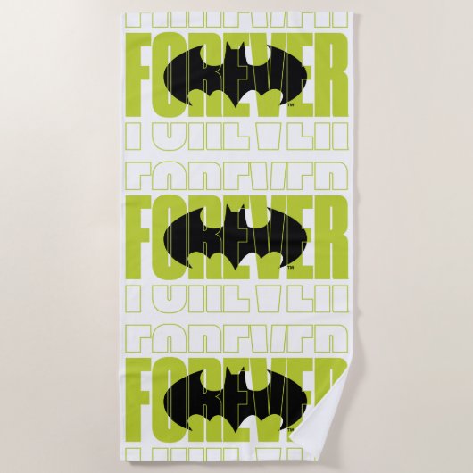Serviette De Plage Symbole de typographie de Batman (Devant)