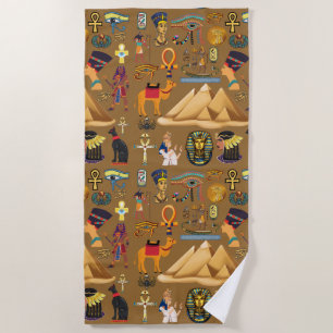 Serviette De Plage SYMBOLE motif D'HIÉROglyphE ANCIEN