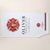 Serviette De Plage Symbole volontaire de croix maltaise du (Devant)