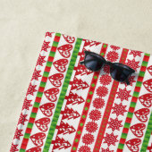 Serviette De Plage Symboles de Noël (En situation)