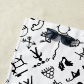 Serviette De Plage Symboles d'images amérindiens (En situation)