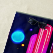 Serviette De Plage Symphonie Neon Dreamscape (En situation)