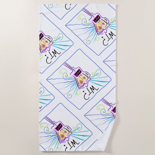 Serviette De Plage T.N.-O. ? - QUEL EST LE ? ? ? EMOJI Meemogie (Devant)