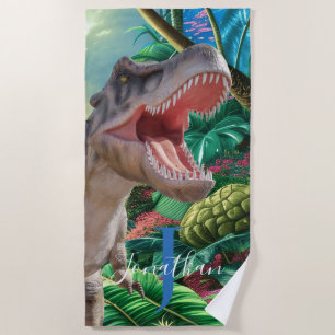 Serviette De Plage T Rex Enfants Jurassique