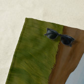 Serviette De Plage T-Rex et Velociraptor (En situation)